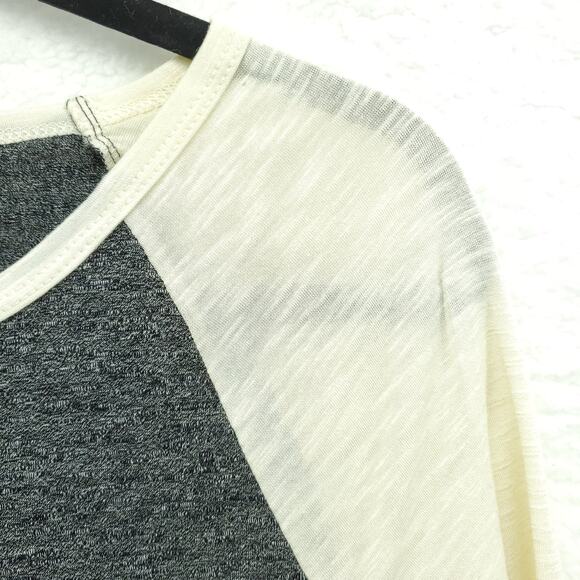 Lularoe Women's Julia Simply Comfortable Gray Cream Raglan Sleeve Dress XXS - Picture 3 of 10